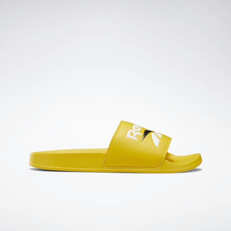 Reebok Classic Slippers Womens Yellow/White/Black India NC6597CO